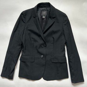 J.Crew Women’s size 4 100% Wool Blazer Jacket Super 120s Classic Black 23346